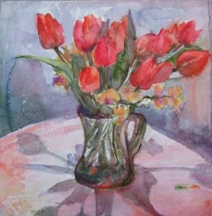 Tulpen im Krug