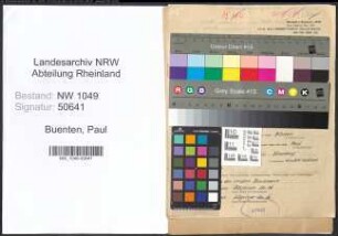 Entnazifizierung Paul Buenten , geb. 20.03.1897 (Ingenieur)