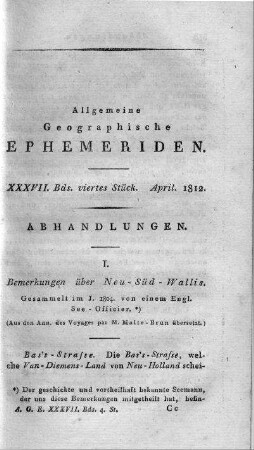 Viertes Stück April 1812