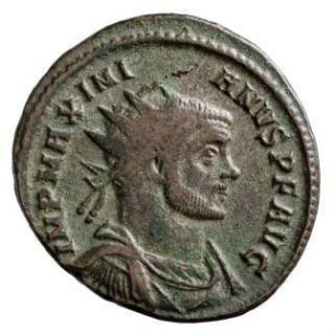 Münze, Antoninian, 291 n. Chr.