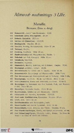 Mittwoch nachmittags 3 Uhr (Nr. 439-689)