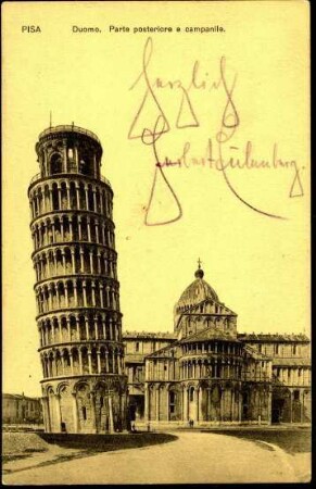 5-10-5-2.0000: Eulenberg, Dr. Herbert, Dichter; diverse Schreiben ff.: Postkarte aus Pisa