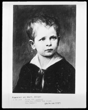 Bildnis des Ludwig von Hagn, Sohn des Malers Ludwig von Hagn, als Kind