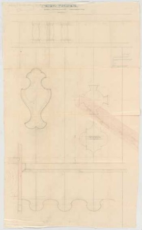 Thiersch, Friedrich von; Starnberg bei München (Bayern); Landhaus Otto Förster - Giebelausschnitte DG (Schnitt)