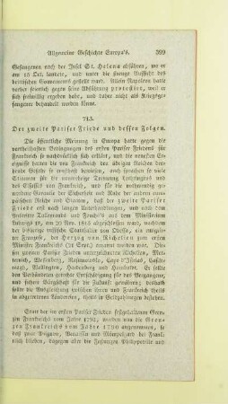 Der zweite Pariser Friede und dessen Folgen