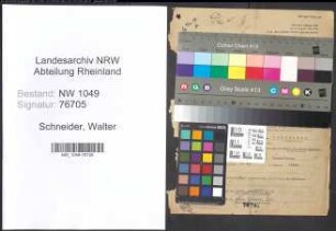 Entnazifizierung Walter Schneider , geb. 05.12.1912 (Arzt)