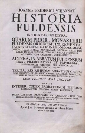 1: Historia Fuldensis
