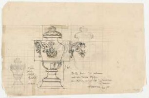Thiersch, Friedrich von; München; Justizpalast - Vase (Ansichten)