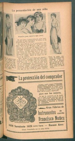 La presentación de una niña