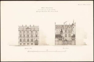 Gebäude an der Voßstraße Ecke Leipziger Platz, Berlin: Ansichten 1:200
