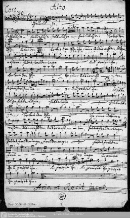 Alto Coro.[/Solo; unvollst.]