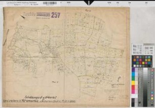 Vellern (Beckum), Umlegung Vellern, Bl. 4 Schätzungsriß u. Urkarte 1 Flur 3