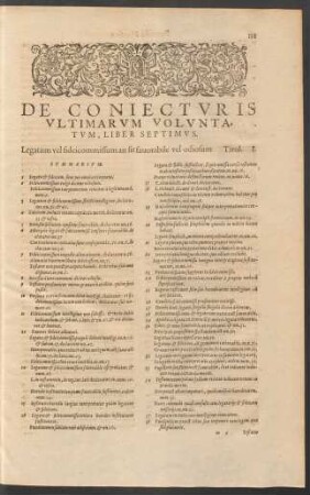 De Coniecturis Ultimarum Voluntatum, Liber Septimus.
