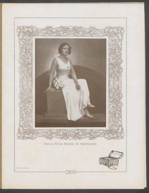 [Fotografía de] Señora Elvira Barada de Glücksmann