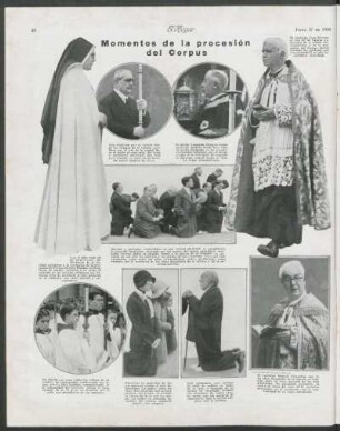 Momentos de la procesión del Corpus