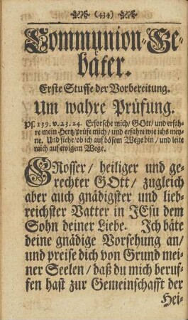 Communion-Gebäter.