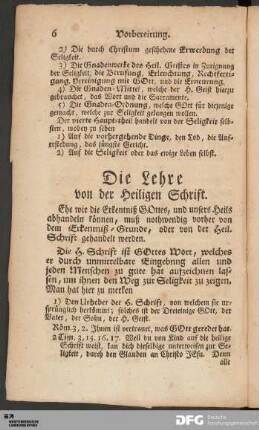 Die Lehre von der Heiligen Schrift.