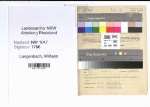 Entnazifizierung Wilhelm Langenbach , geb. 11.04.1903 (Chemiearbeiter)