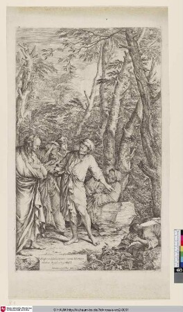 [Diogène et son ècuelle; Diogenes casting away his bowl; Diogenes wirft seine Schale weg]