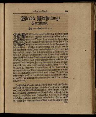 Vierdte Abtheilung / begreiffend, Die Idéen des medii ævi.