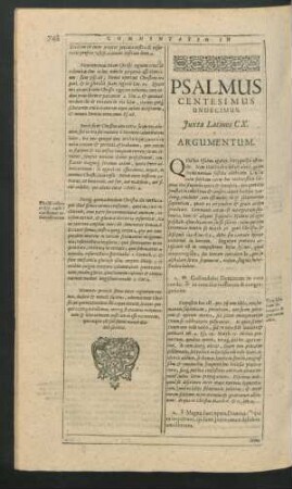 Psalmus Centesimus Undecimus - Psalmus Centesimus Vigesimus.