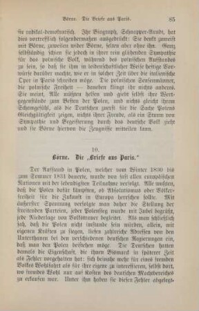 10. Börne. Die "Briefe aus Paris"