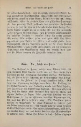 10. Börne. Die "Briefe aus Paris"