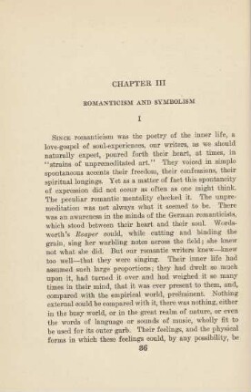 Chapter III Romaticism and Symbolism