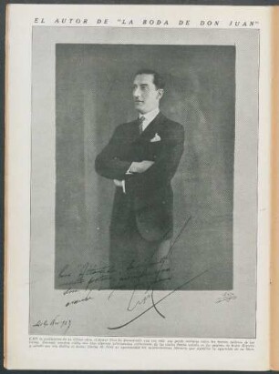 El autor de "La Boda de Don Juan"