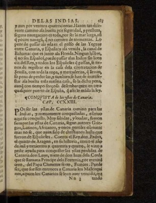 Conquista de las yslas de Canaria. Cap. CCXXIII