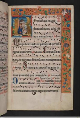 Initiale: Geburt Christi