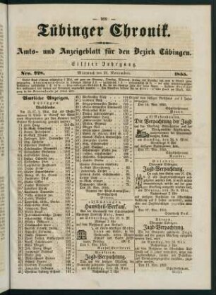 909-924, 21. November (Nr. 228) - 25. November (Nr. 231)