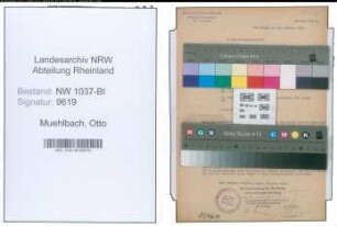Entnazifizierung Otto Muehlbach , geb. 23.08.1893 (Lehrer)