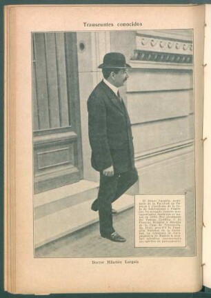 Doctor Hilarión Larguía - [Retrato] : Transeúntes conocidos