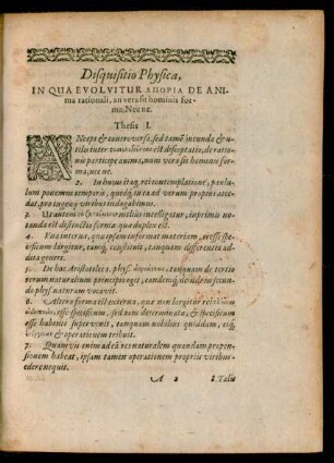 Disquisitio Physica ...