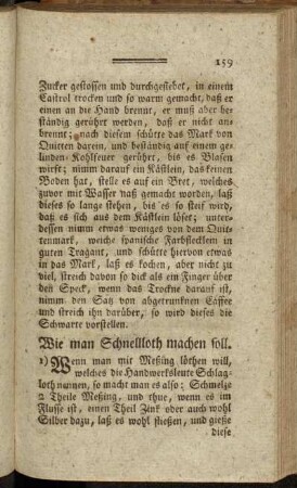 Wie man Schnellloth machen soll
