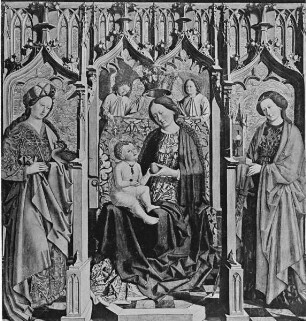 Madonna mit Kind zwischen den Heiligen Margaretha und Katharina