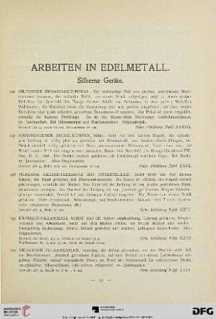 Arbeiten in Edelmetall (Nr. 196-329)