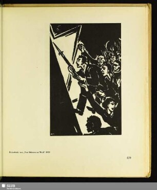 Holzschnitt aus dem Zyklus "Von Schwarz zu Weiß"