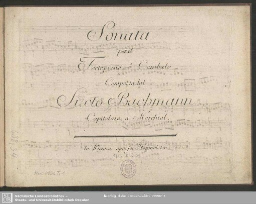 Sonata per il Fortepiano o Cembalo