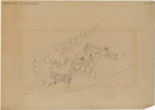 Schneider - Esleben, Paul; Lennestadt - Altenhundem; Gymnasium der Stadt Lennestadt - Grundriss EG; Lageplan