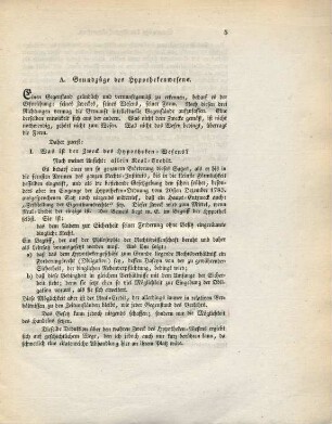 A. Grundzüge des Hypothekenwesens.