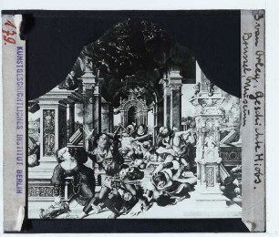 Orley, Tugend der Geduld Triptychon : Mitteltafel