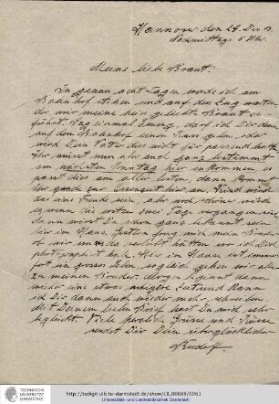 Brief vom 27.12.1903