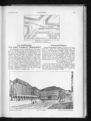 Der Stadtbauplan beim neuen Stuttgarter Hauptbahnhof