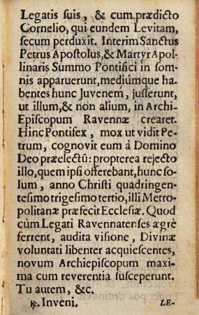 Die IV. Decembris. In Festo S. Petri Chrysologi Episc. Et Conf. Duplex : Omnia de Communi Confess. Pontif.