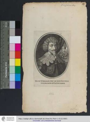 Henry D'Orleans Duc De Longueville Gouuerneur Gn.al De Normandie