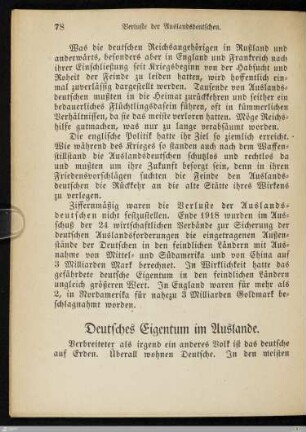 Deutsches Eigentum im Auslande
