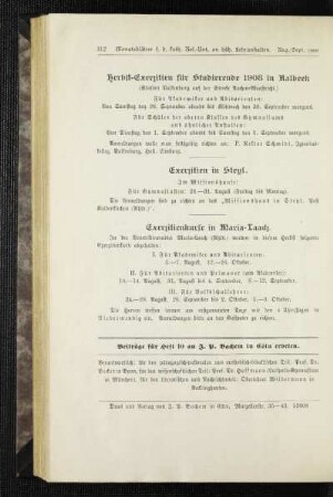 Herbst-Exerzitien für Studierende 1908 in Aalbeek