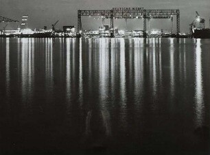 Deutsche Werft AG, Hamburg-Finkenwerder (aus der Serie "Hamburg als Industrieplatz")